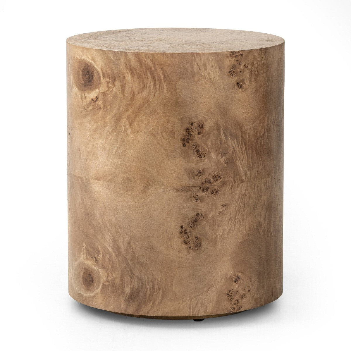 Caya End Table - Caramel Burl