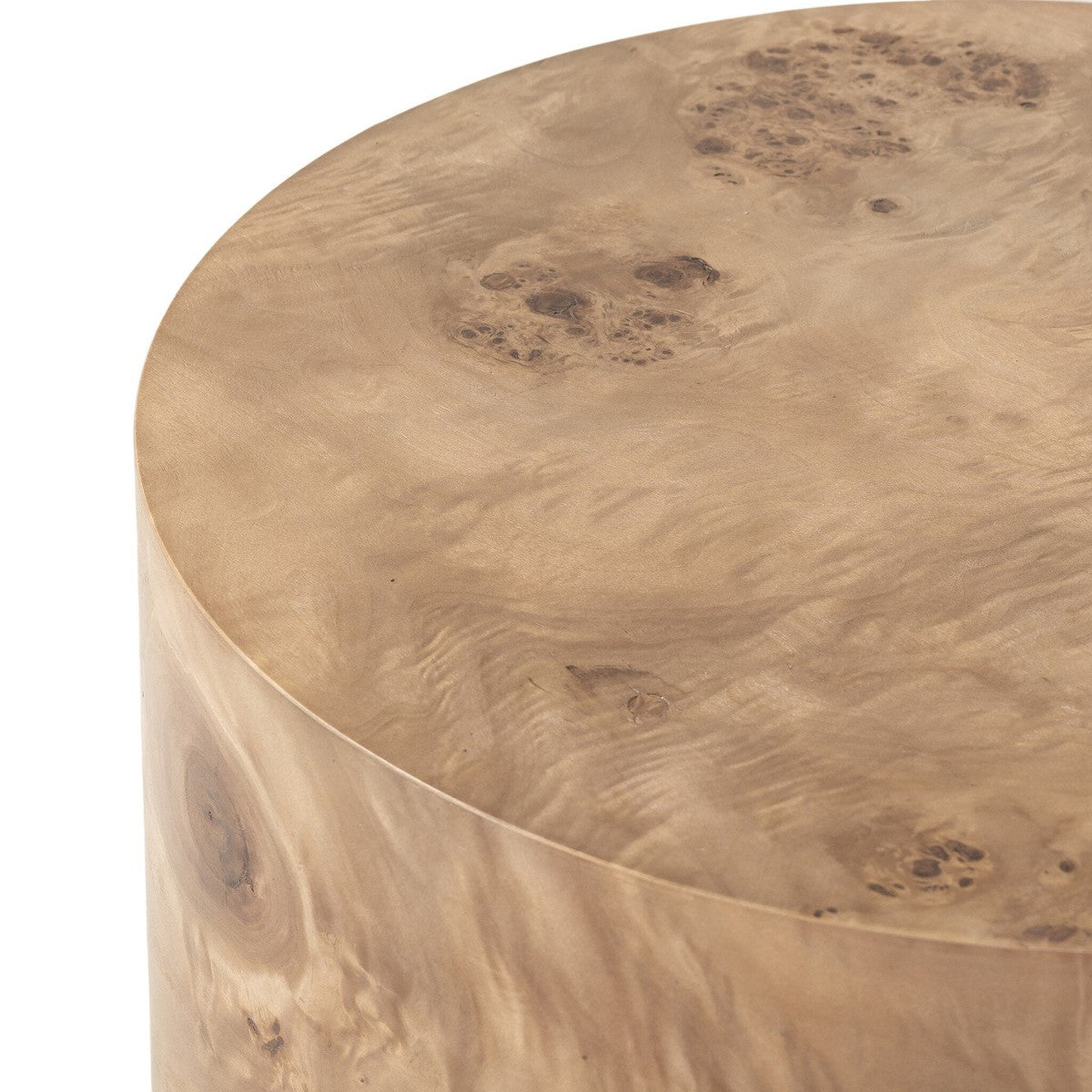 Caya End Table - Caramel Burl