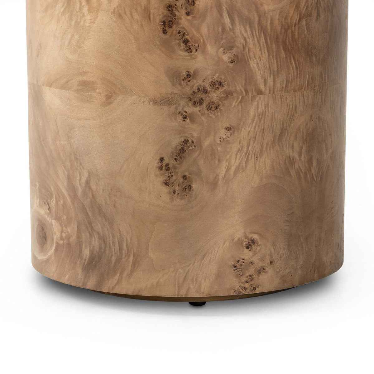 Caya End Table - Caramel Burl