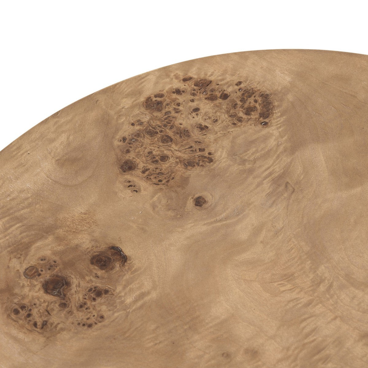 Caya End Table - Caramel Burl