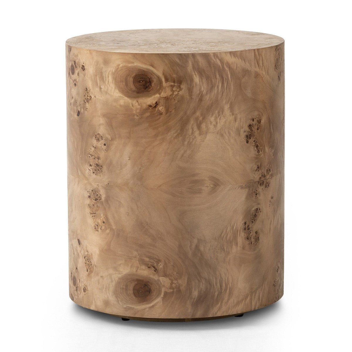 Caya End Table - Caramel Burl