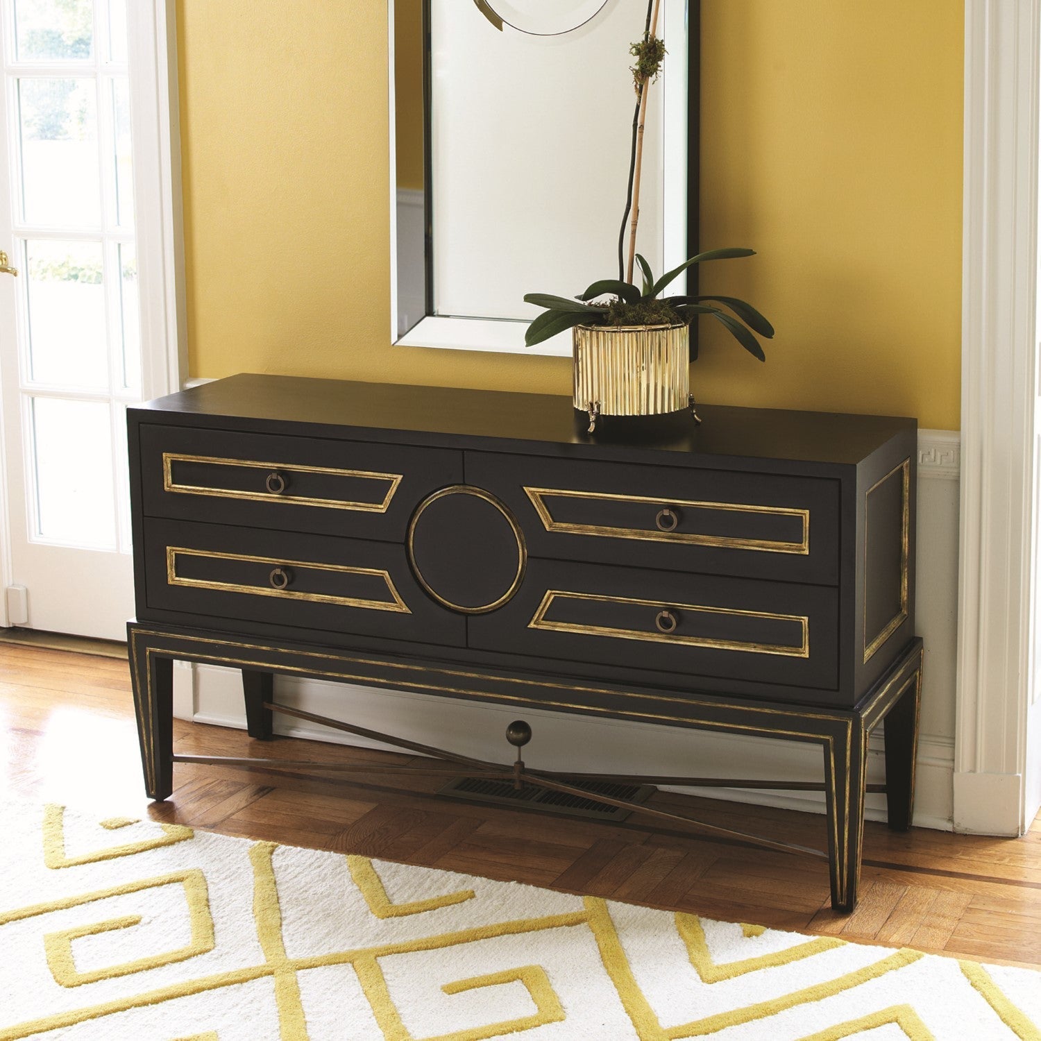 Collector's Cabinet-Console-Black-Global Views-GVSA-2448-Console Tables-1-France and Son