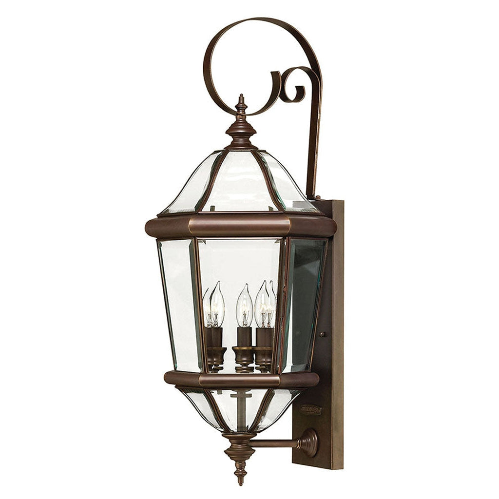 Outdoor Augusta Medium Wall Mount Lantern-Hinkley Lighting-HINKLEY-2454CB-Outdoor Post Lanterns-1-France and Son