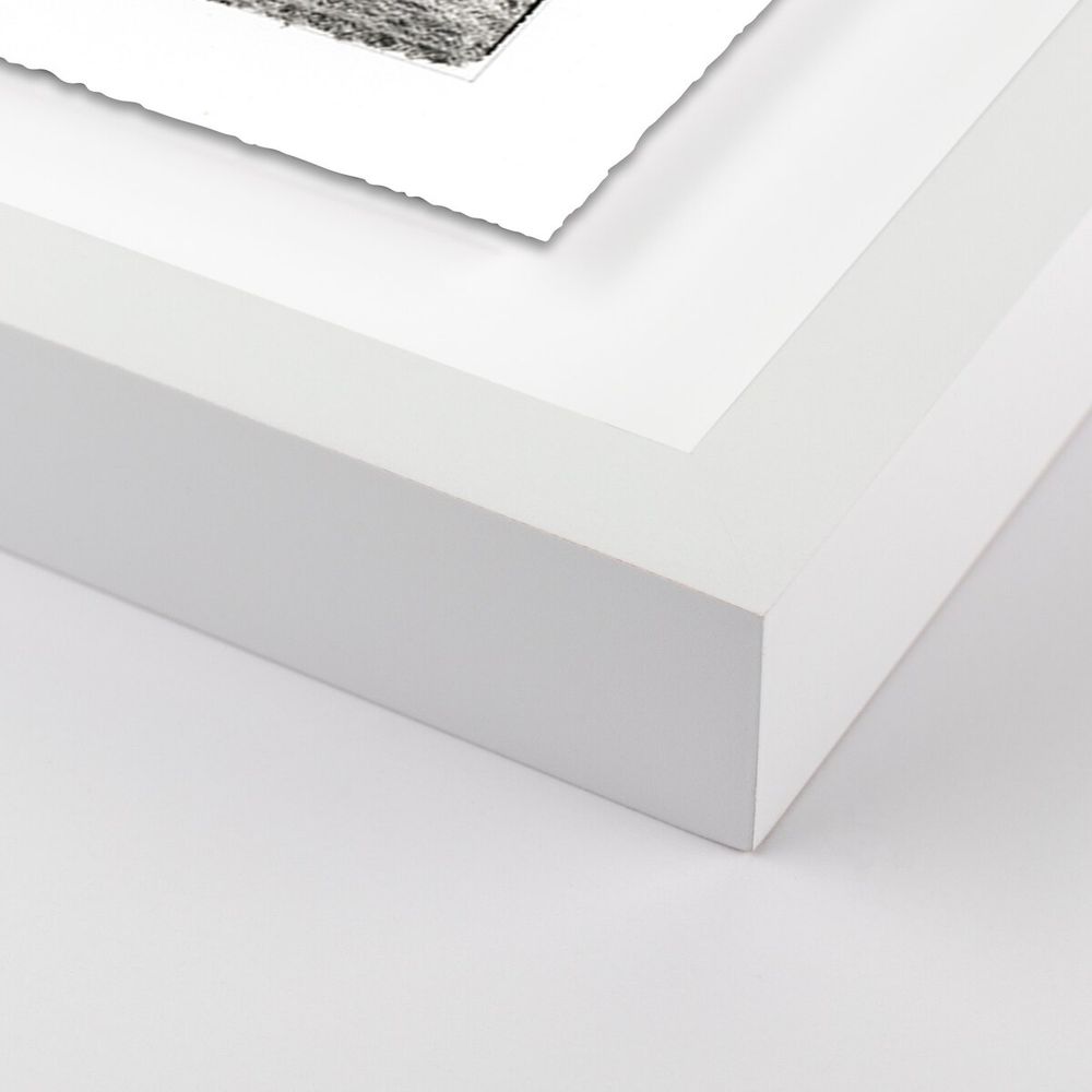 Wall Art Ocean Foam Pattern By Platinum Revival - 24"X19.5" - White Maple - Framed Paper