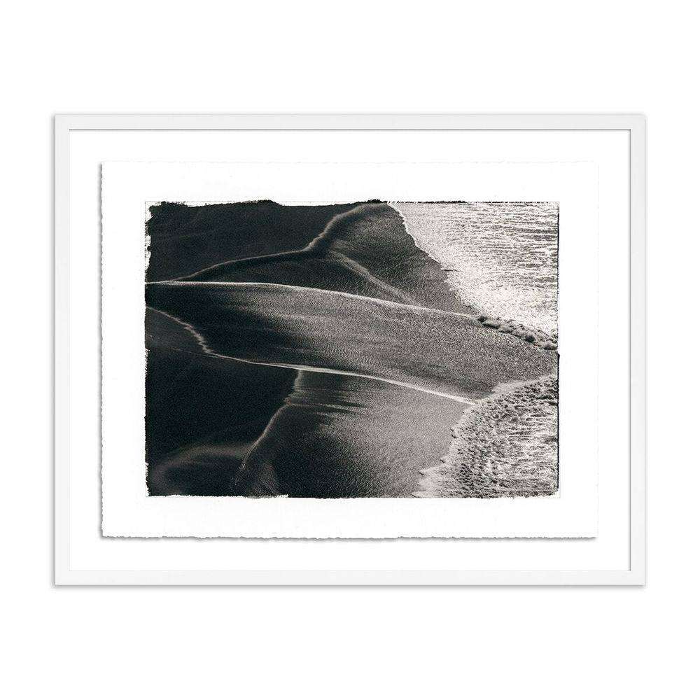 Wall Art Ocean Foam Pattern By Platinum Revival - 24"X19.5" - White Maple - Framed Paper