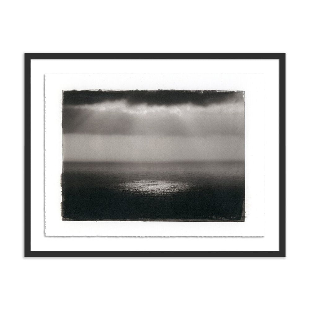 Wall Art Water Light By Platinum Revival - 32"X25" - Black Maple - Framed Paper