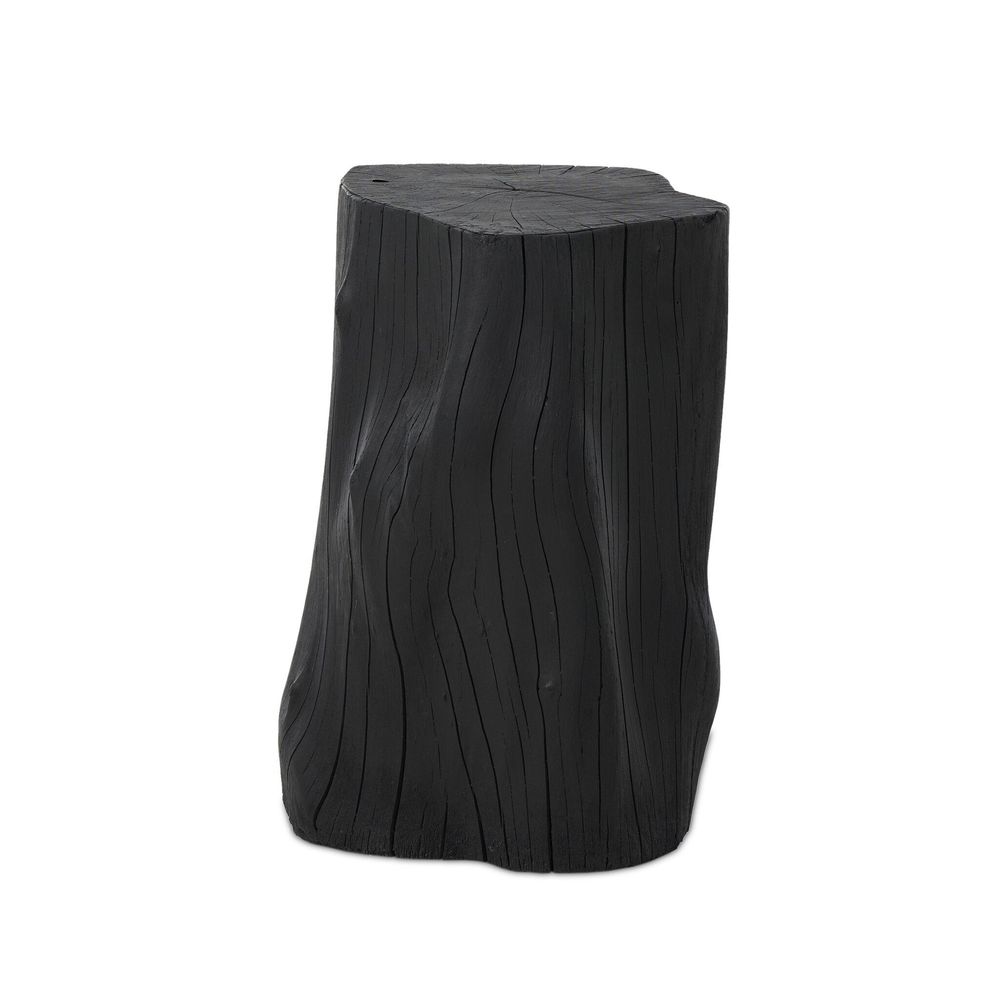 Alternate view of Amiko End Table, featuring matte finish, resin, and flat top surface for use as side/end table.