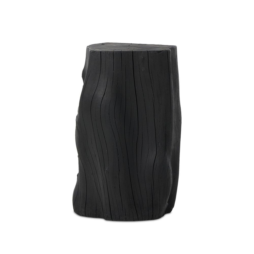 Additional view of Amiko End Table, featuring matte finish, resin, and flat top surface for use as side/end table.