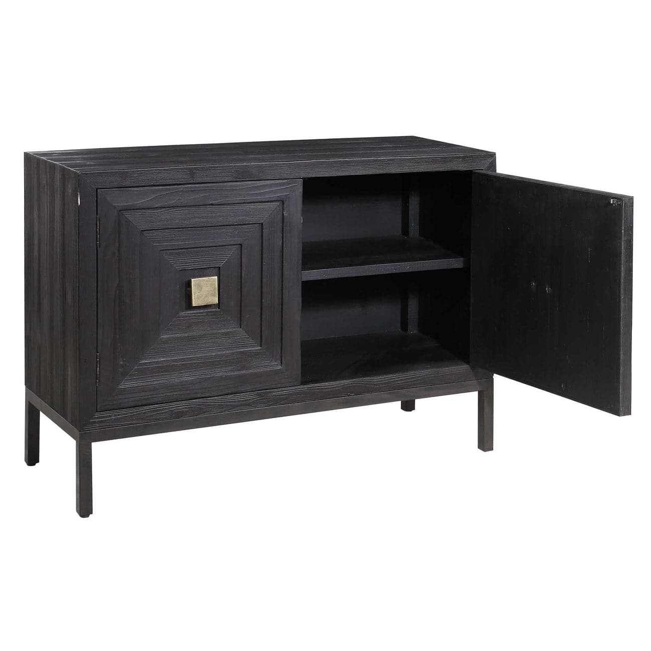 Aiken Dark 2 Door Cabinet-Uttermost-UTTM-24916-Sideboards & Credenzas-5-France and Son