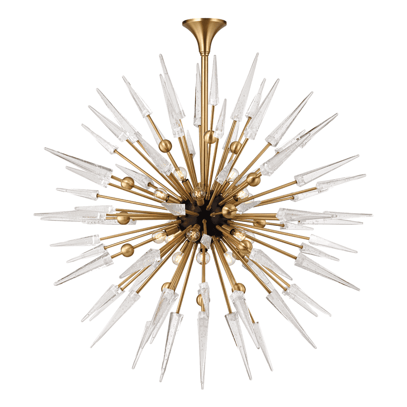 Sparta Chandelier-Hudson Valley-HVL-9048-AGB-ChandeliersAged Brass-18Lt-1-France and Son