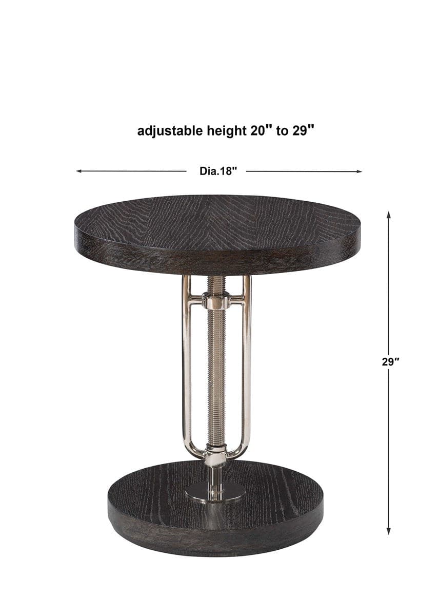 Emilian Adjustable Accent Table-Uttermost-UTTM-25385-Side Tables-3-France and Son