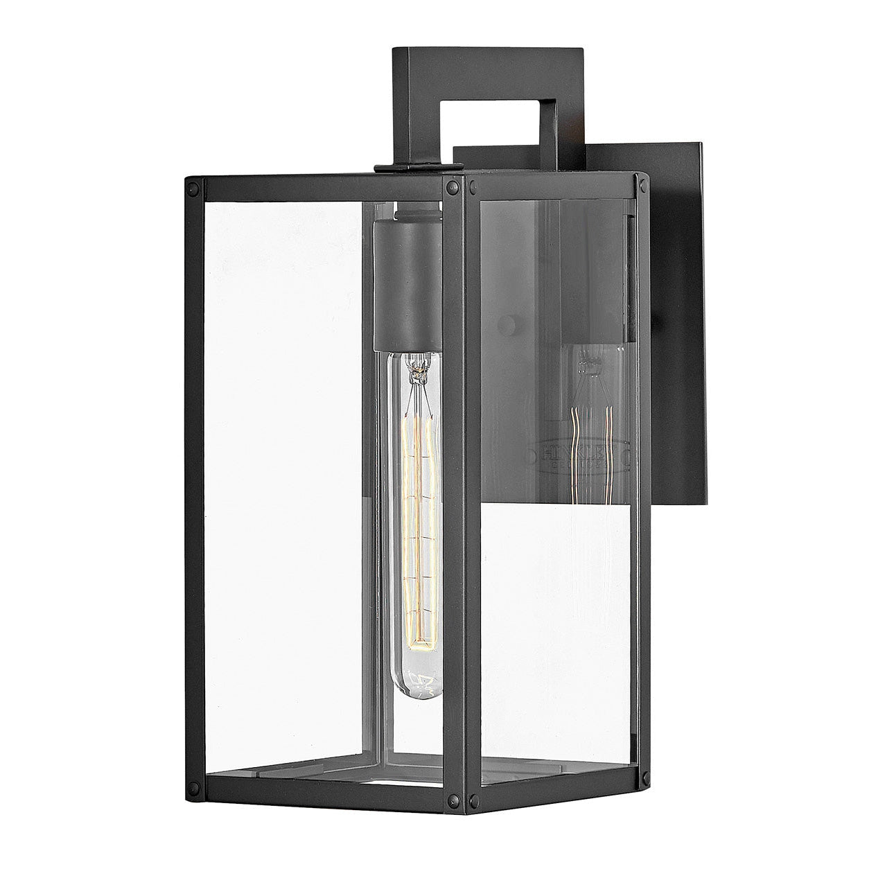 Outdoor Max - Small Wall Mount Lantern-Hinkley Lighting-HINKLEY-2590BK-LL-Outdoor LightingLED-Black-1-France and Son