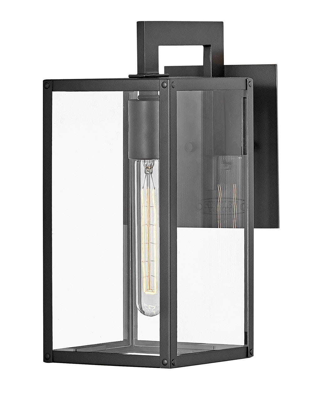 Outdoor Max - Small Wall Mount Lantern-Hinkley Lighting-HINKLEY-2590BK-Outdoor LightingNon LED-Black-4-France and Son