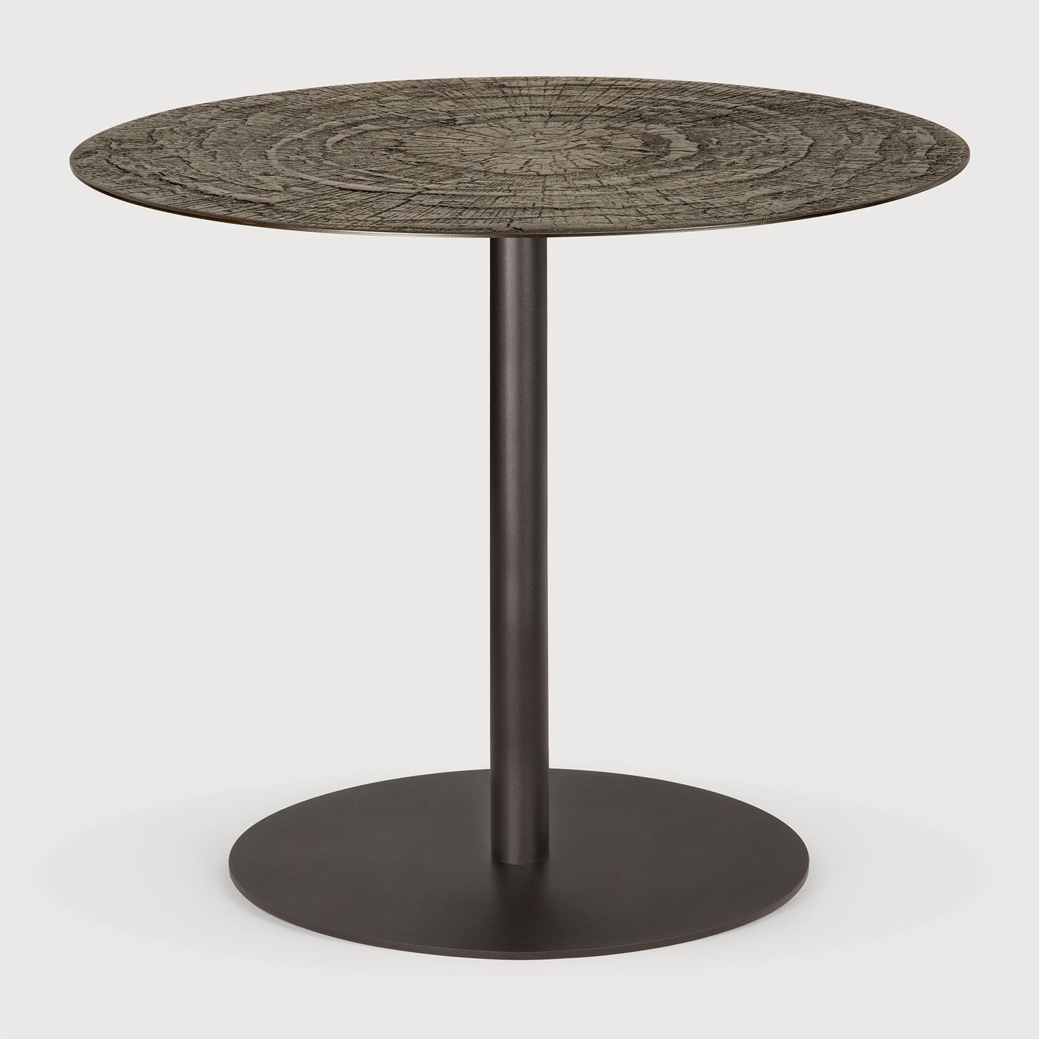 Blend Dining Table - Dark Bronze metal for 90 cm / 35.5" top, Ray Whisky view