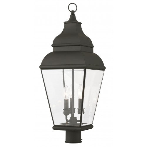 Exeter Large Outdoor Post Top Lantern-Livex Lighting-LIVEX-2594-04-Outdoor Post LanternsBlack-2-France and Son