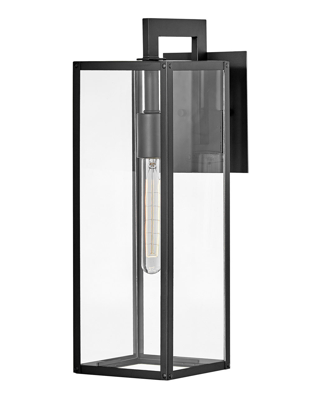 Outdoor Max Medium Wall Mount Lantern-Hinkley Lighting-HINKLEY-2594BK-LL-Wall LightingBlack with bulb-3-France and Son