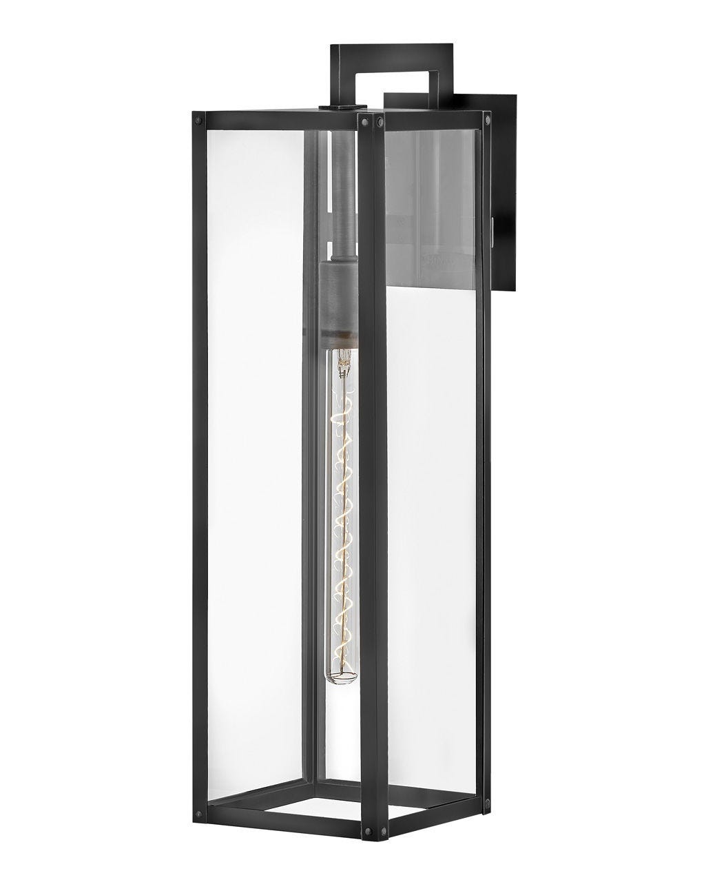 Outdoor Max - Large Wall Mount Lantern-Hinkley Lighting-HINKLEY-2595BK-Wall LightingBlack-2-France and Son