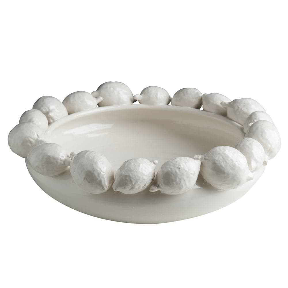 Ceramic Lemon Bowl-ABIGAILS-ABIGAILS-260202-BowlsWhite-1-France and Son