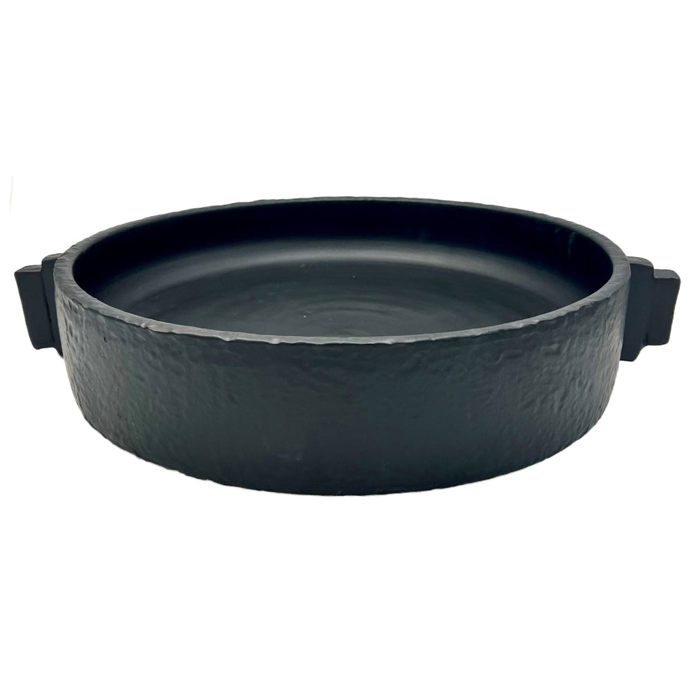 Domino Hammered Bowl w/ Handles-ABIGAILS-ABIGAILS-260257-BowlsBlack-2-France and Son