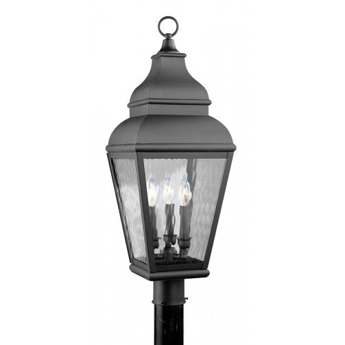 Exeter Large Outdoor Post Top Lantern-Livex Lighting-LIVEX-2606-04-Outdoor Post LanternsBlack-2-France and Son