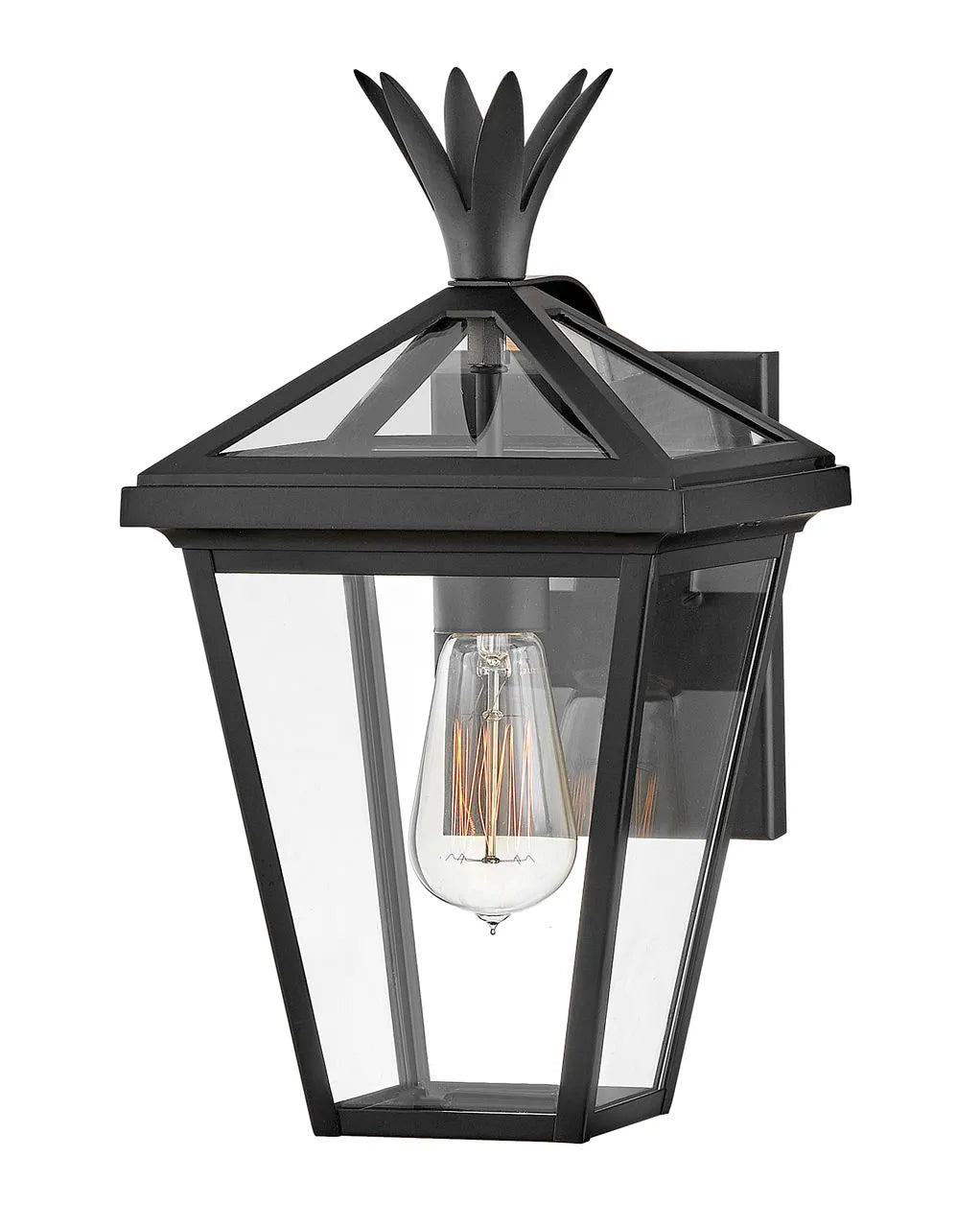 Outdoor Palma - Small Wall Mount Lantern-Hinkley Lighting-HINKLEY-26090BK-Outdoor LanternsBlack-2-France and Son