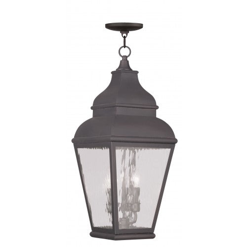 Exeter 3 Light Outdoor Lantern-Livex Lighting-LIVEX-2610-07-Outdoor Post Lanterns-1-France and Son
