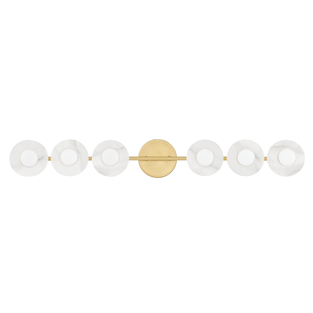 Elmont - 6 Light Bath Bracket-Hudson Valley-HVL-9206-AGB-Wall LightingAged Brass-1-France and Son