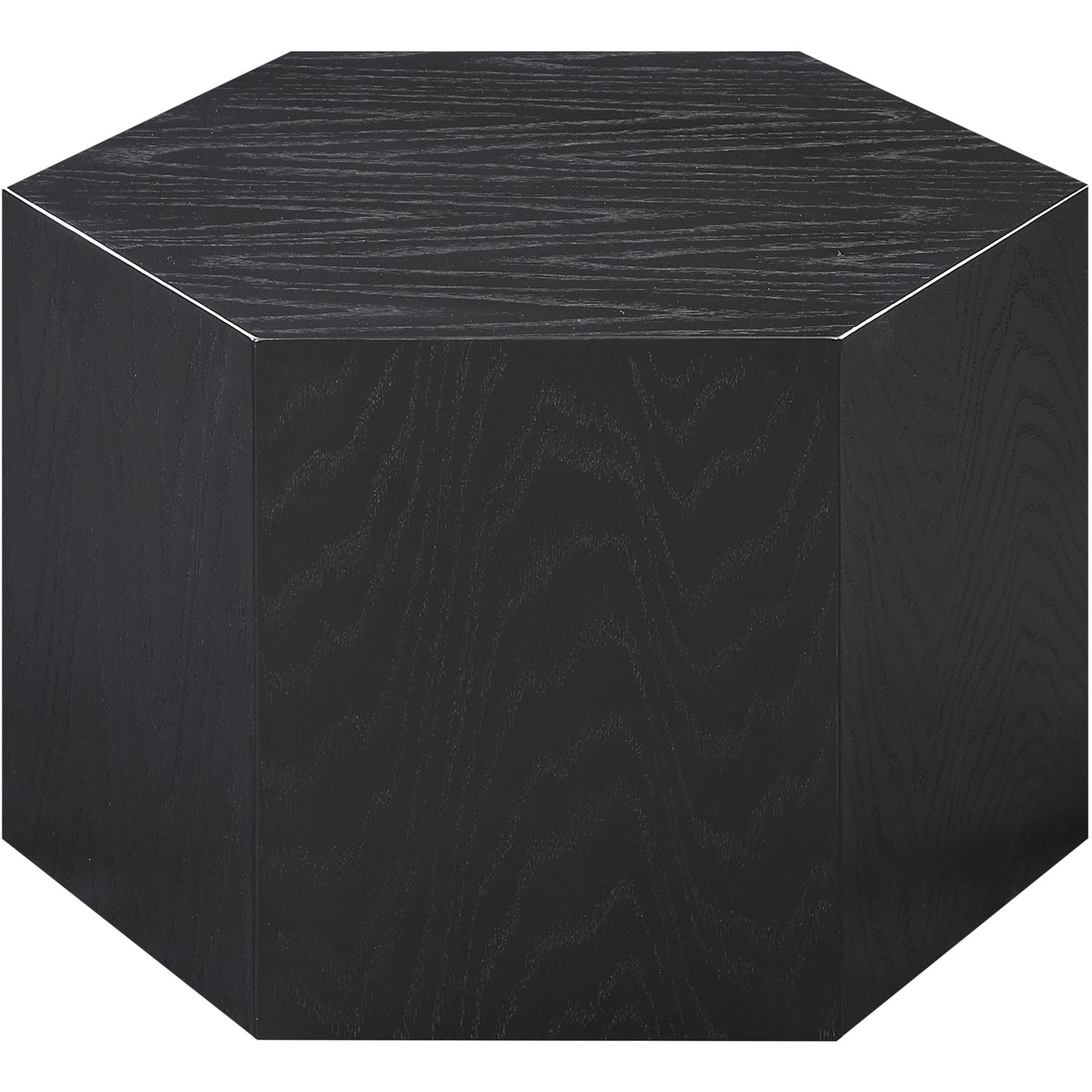 Eternal Oak Wood Coffee Table — Black