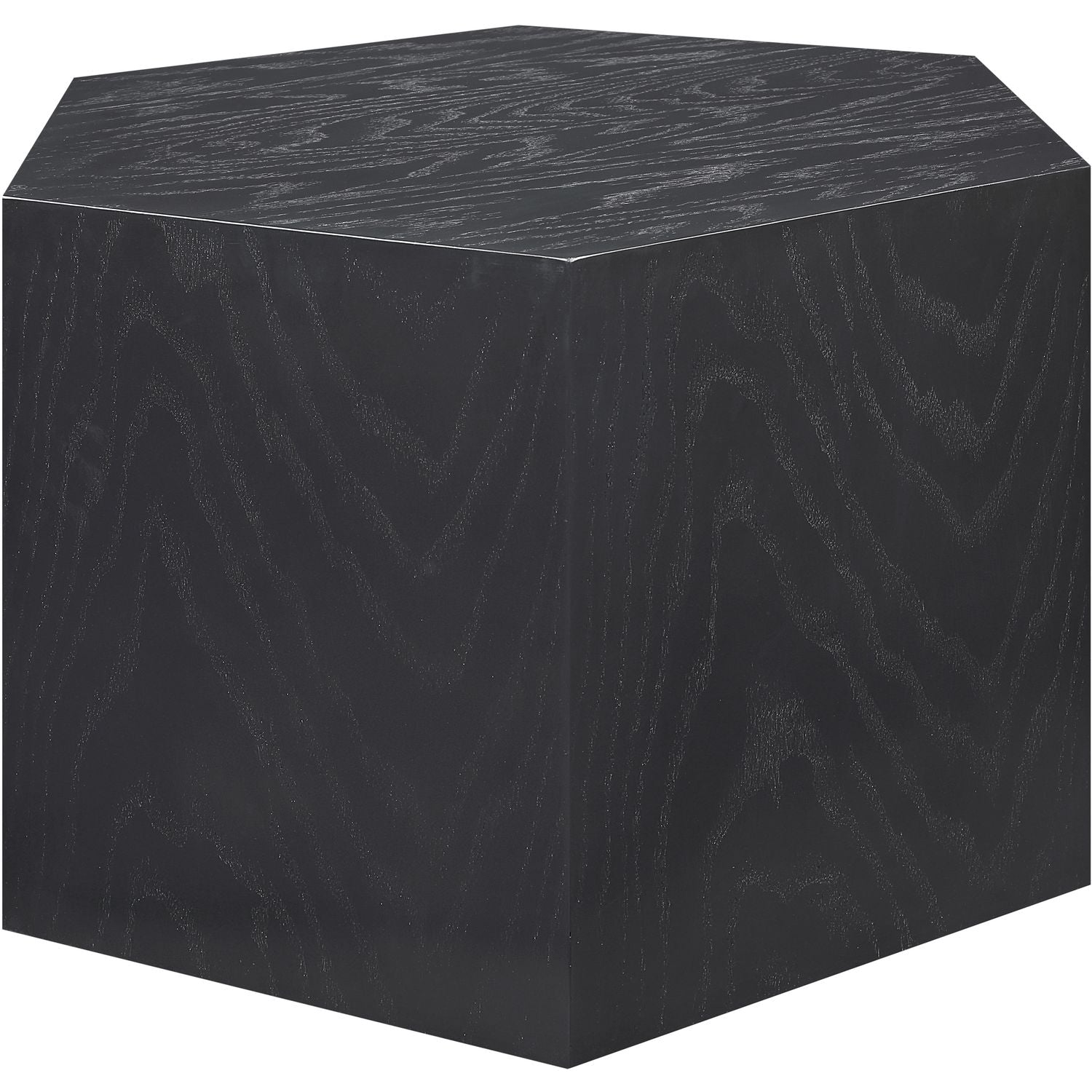 Eternal Oak Wood Coffee Table — Black