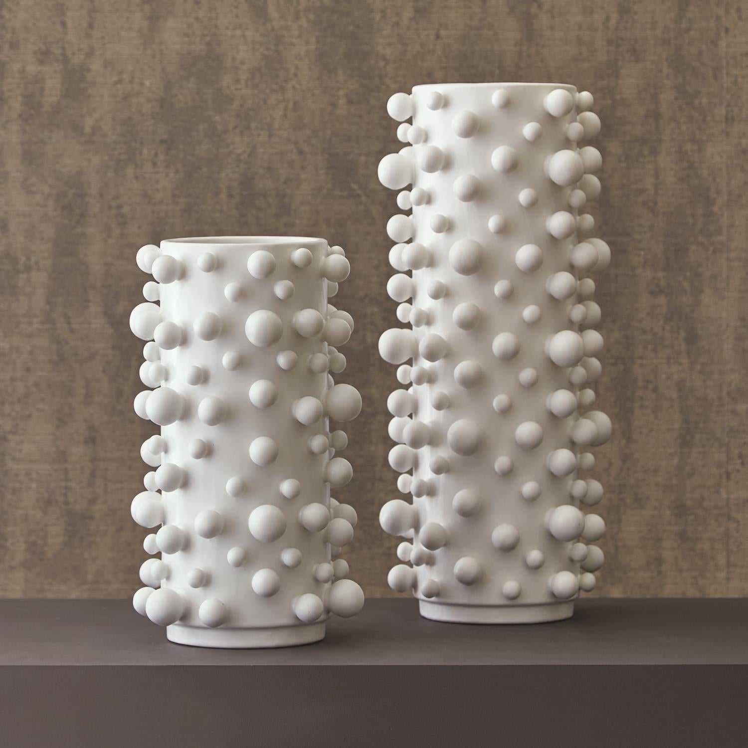 Molecule Vase-Global Views-GVSA-7.80416-VasesMatte White-2-France and Son