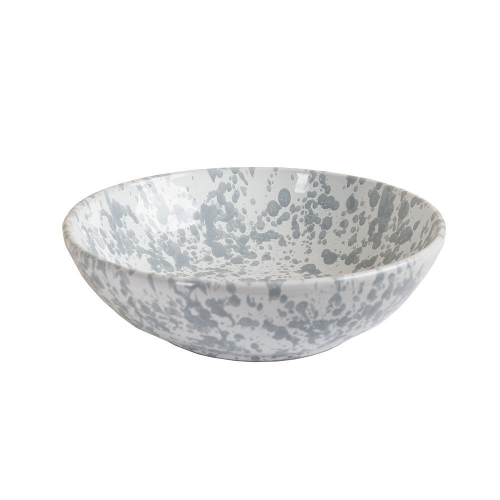 Taverna Speckled Serving Bowl-ABIGAILS-ABIGAILS-264050-Decorative ObjectsGray/White-3-France and Son