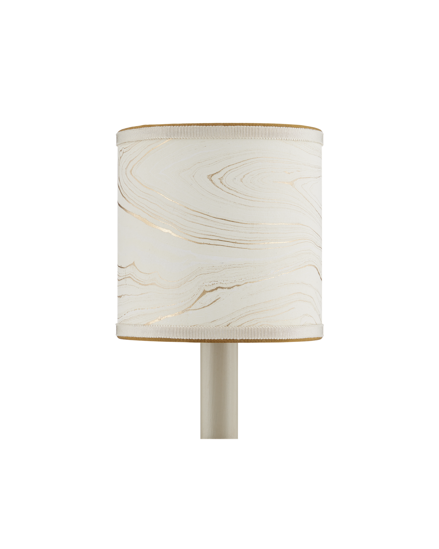 Marble Cream Paper Drum Chandelier Shade