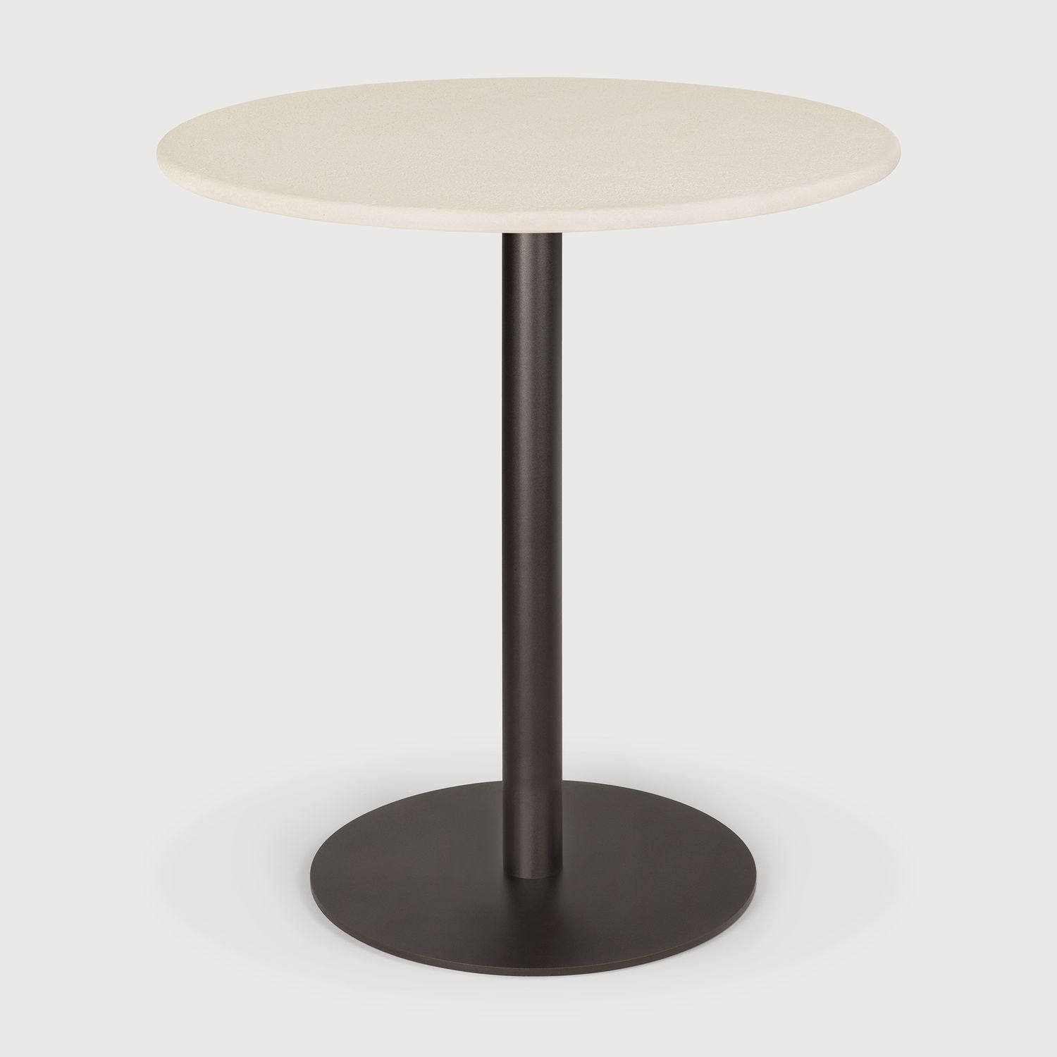 Blend Dining Table - Dark Bronze metal for 70 cm / 27.5" top, Microcement view
