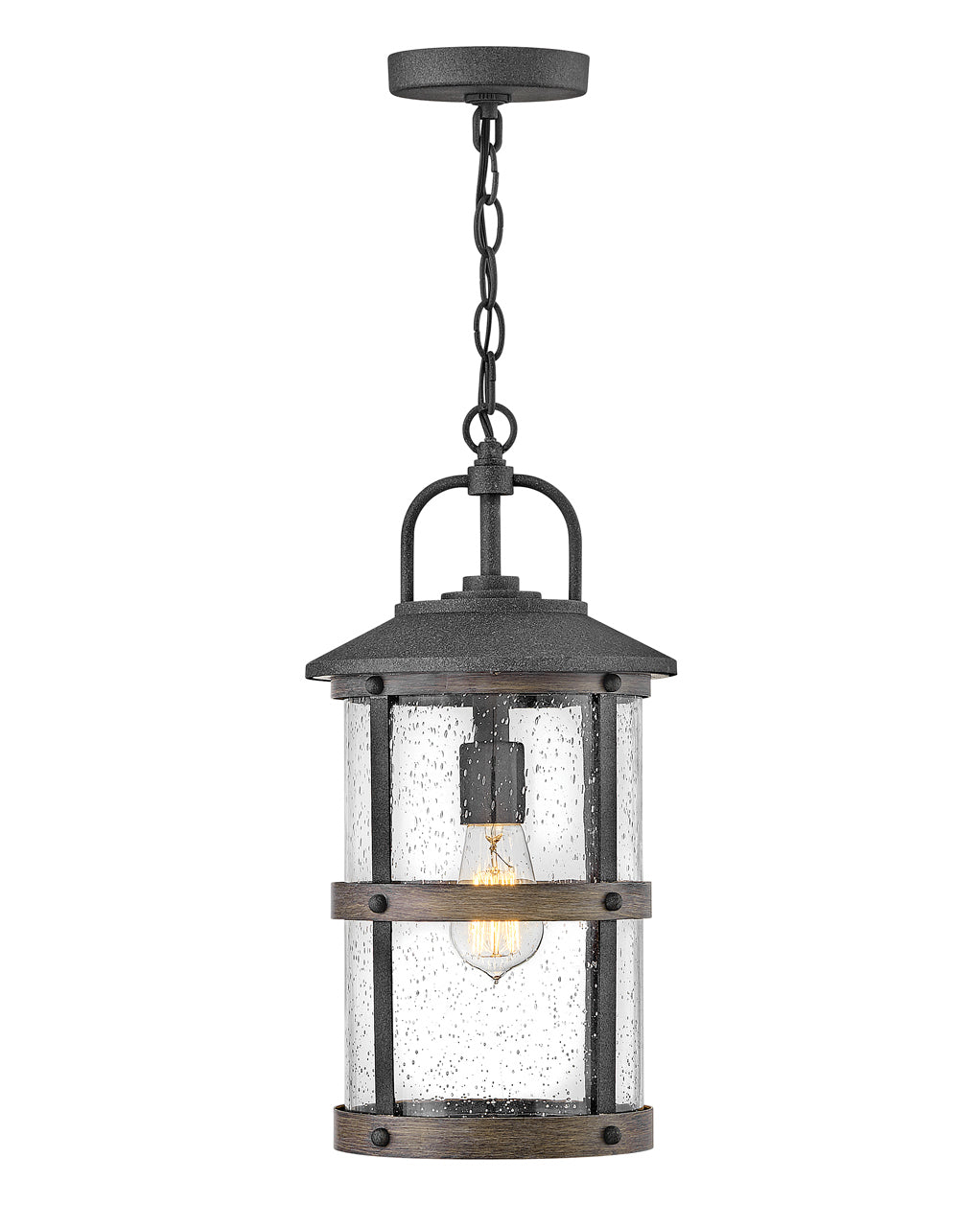 Outdoor Lakehouse - Medium Hanging Lantern-Hinkley Lighting-HINKLEY-2682DZ-LV-Outdoor Post LanternsAged Zinc-12v-4-France and Son