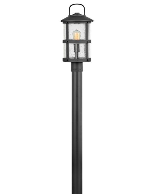 Outdoor Lakehouse - Medium Post Top or Pier Mount Lantern-Hinkley Lighting-HINKLEY-2687BK-LL-Outdoor Post LanternsBlack-LED-7-France and Son