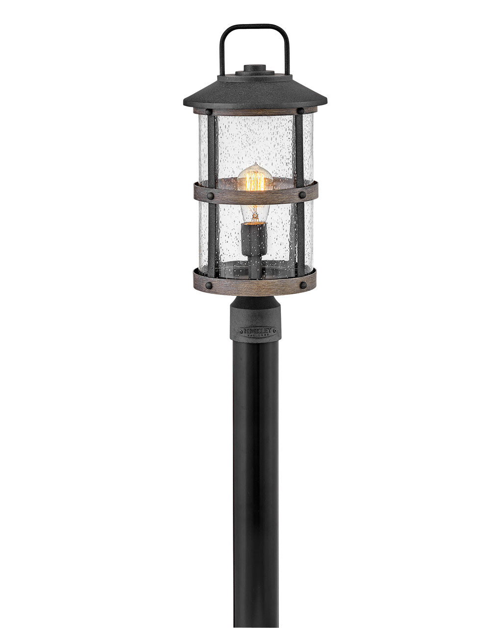 Outdoor Lakehouse - Medium Post Top or Pier Mount Lantern-Hinkley Lighting-HINKLEY-2687DZ-LL-Outdoor Post LanternsAged Zinc-LED-3-France and Son