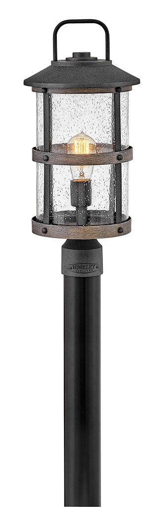 Outdoor Lakehouse - Medium Post Top or Pier Mount Lantern-Hinkley Lighting-HINKLEY-2687DZ-Outdoor Post LanternsAged Zinc-Non LED-6-France and Son