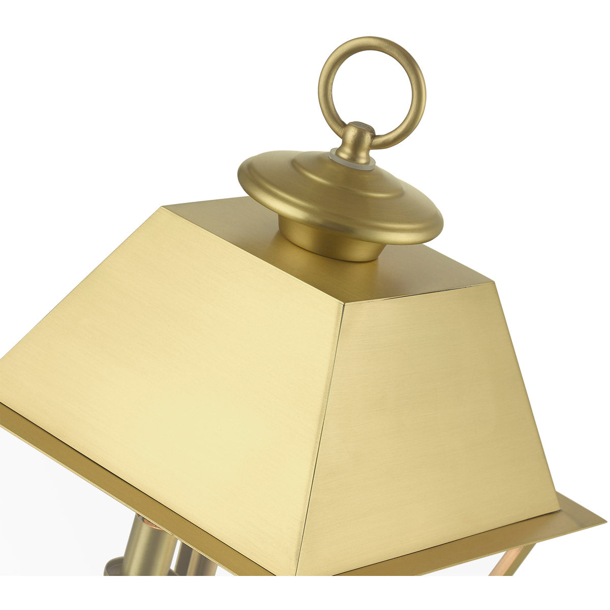 Wentworth 2 Light 18 inch Outdoor Post Lantern-Livex Lighting-LIVEX-27216-08-Outdoor Post LanternsNatural Brass-4-France and Son