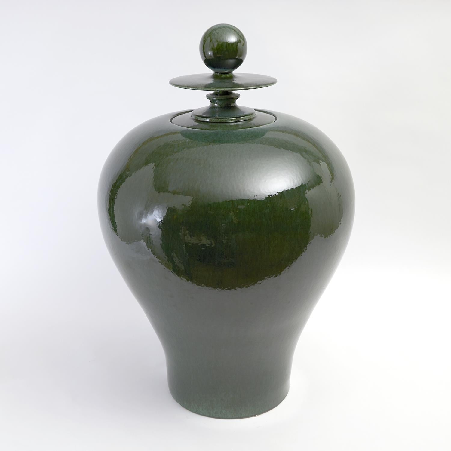 Happy Temple Jar-Global Views-GVSA-1897-Decorative ObjectsTall-Emerald-3-France and Son