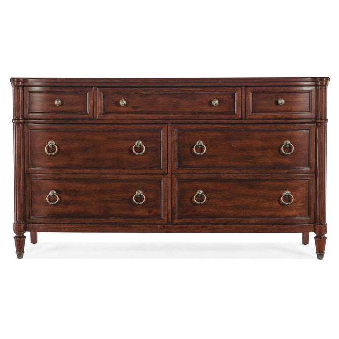 Charleston Seven-Drawer Dresser-Hooker-HOOKER-6750-90202-85-DressersMaraschino Cherry-2-France and Son