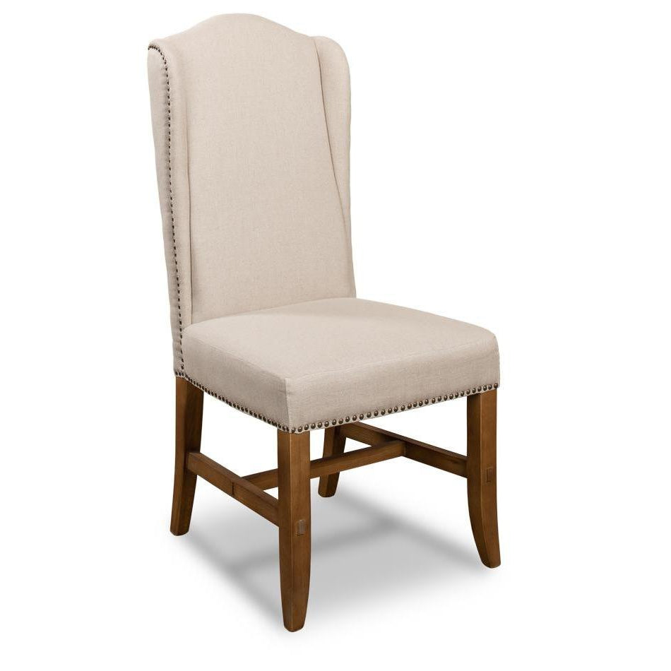 High Back Dining Chair-SARREID-SARREID-27710-Dining ChairsBeige Linen-14-France and Son