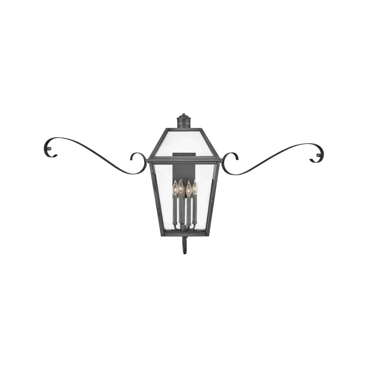 Outdoor Nouvelle - Wall Mount Lantern-Hinkley Lighting-HINKLEY-2775BLB-SCR-Outdoor Wall SconcesLarge-1-France and Son