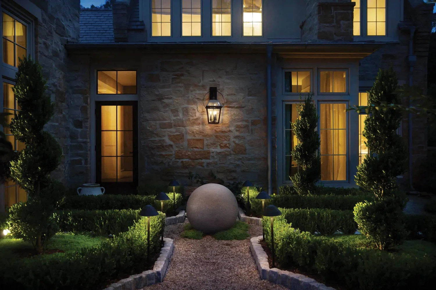 Outdoor Nouvelle - Medium Wall Mount Lantern-Hinkley Lighting-HINKLEY-2778BLB-Outdoor Wall Sconces-2-France and Son