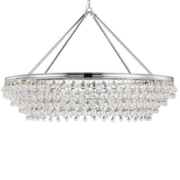 Calypso 8 Light Crystal Teardrop Chandelier-Crystorama Lighting Company-CRYSTO-278-CH-ChandeliersPolished Chrome-2-France and Son