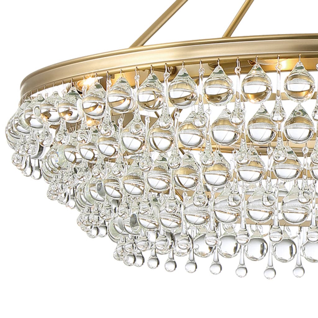 Calypso 8 Light Crystal Teardrop Chandelier-Crystorama Lighting Company-CRYSTO-278-VG-Chandeliers-3-France and Son