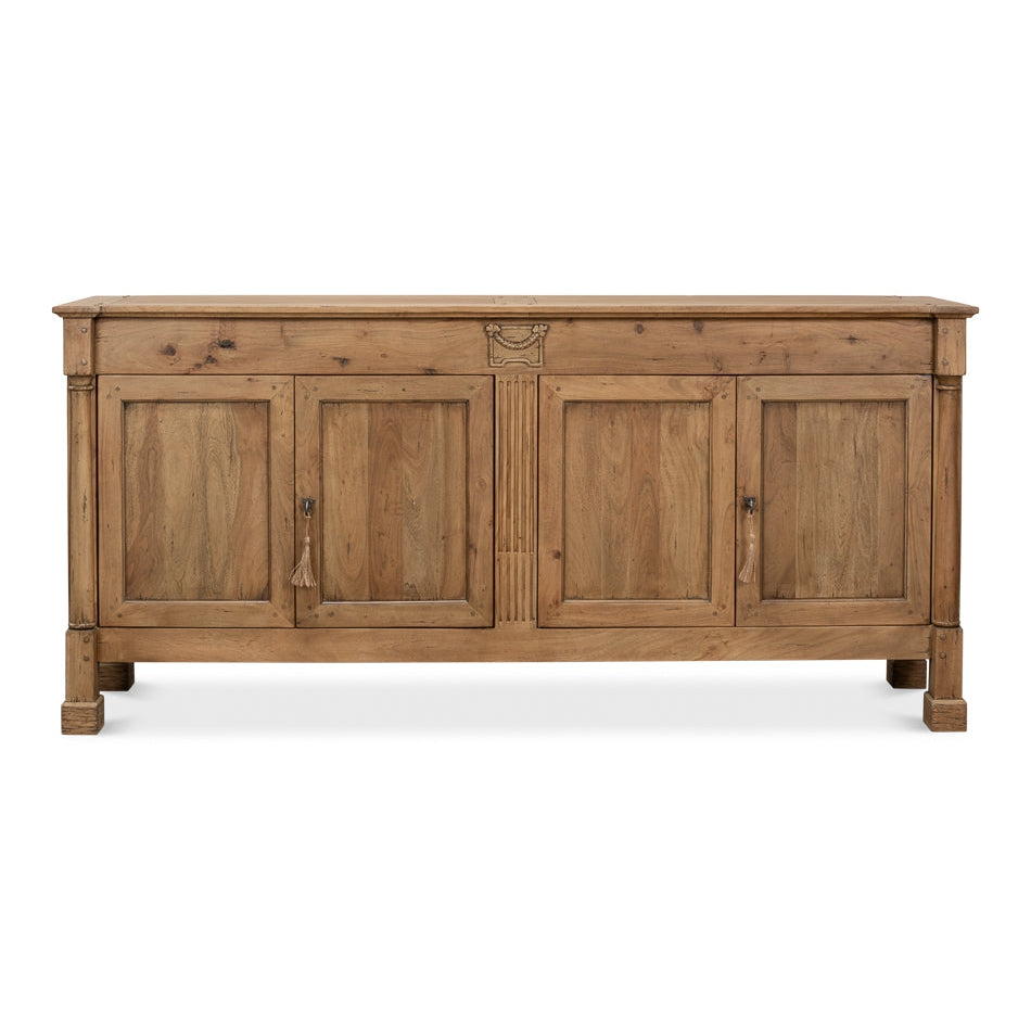 Caracole Credenza Driftwood Finish-SARREID-SARREID-27844-Sideboards & Credenzas-1-France and Son