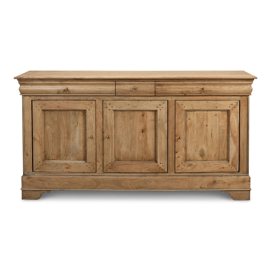 Cafe Au Lait Buffet Driftwood Finish-SARREID-SARREID-27857-Sideboards & Credenzas-1-France and Son