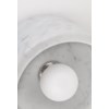 Loris Polished Nickel Flush Mount-Hudson Valley-HVL-4500-WM-PN-Flush MountsWhite Marble-4-France and Son