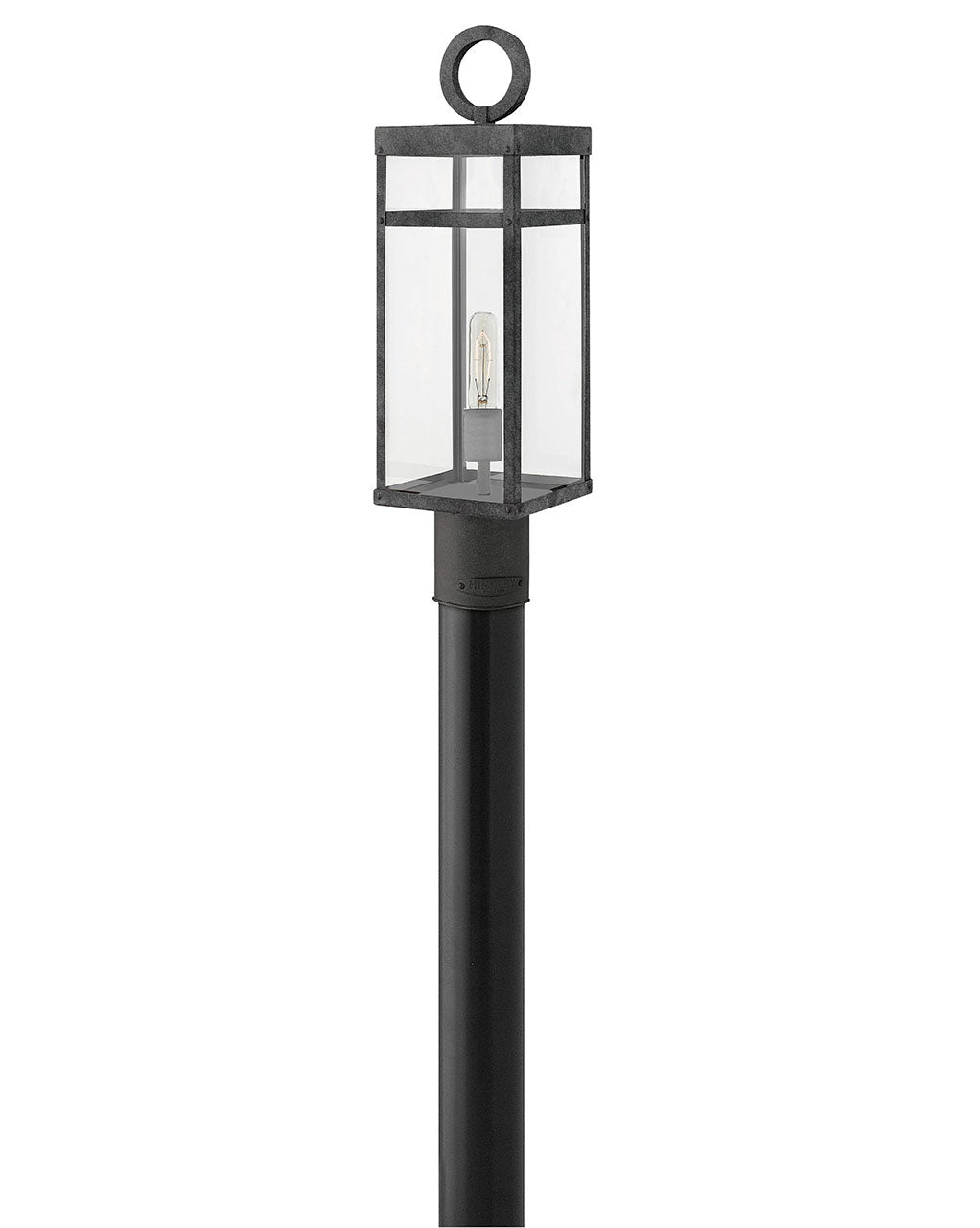 Outdoor Porter Medium Post Top or Pier Mount Lantern-Hinkley Lighting-HINKLEY-2801DZ-LV-Outdoor Post LanternsAged Zinc / 12v LED-3-France and Son