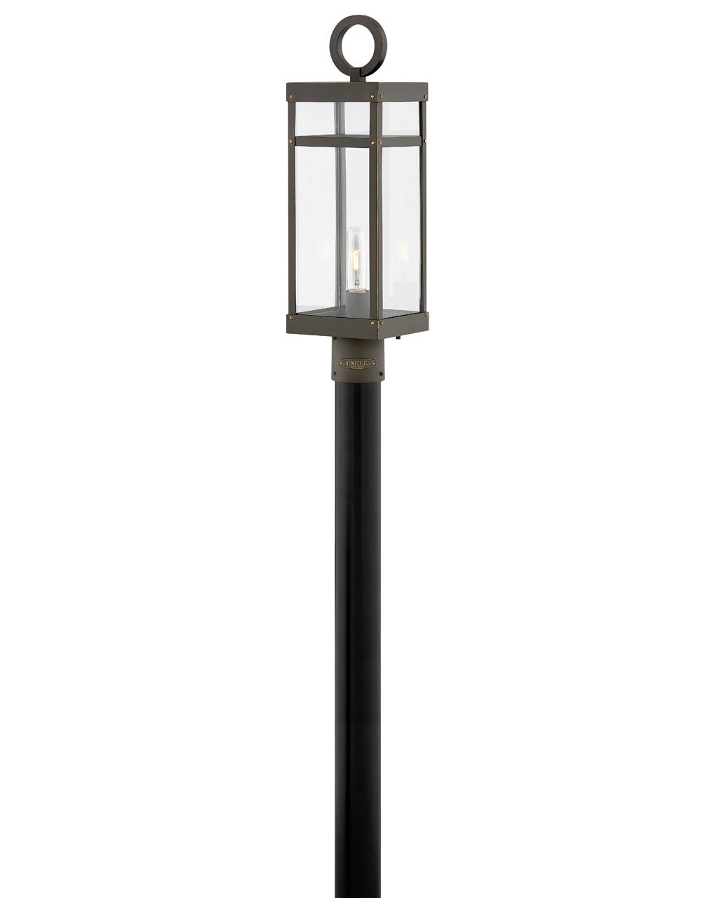 Outdoor Porter Medium Post Top or Pier Mount Lantern-Hinkley Lighting-HINKLEY-2801OZ-LL-Outdoor Post LanternsOil Rubbed Bronze / LED-4-France and Son